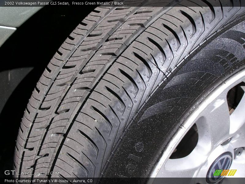 Fresco Green Metallic / Black 2002 Volkswagen Passat GLS Sedan