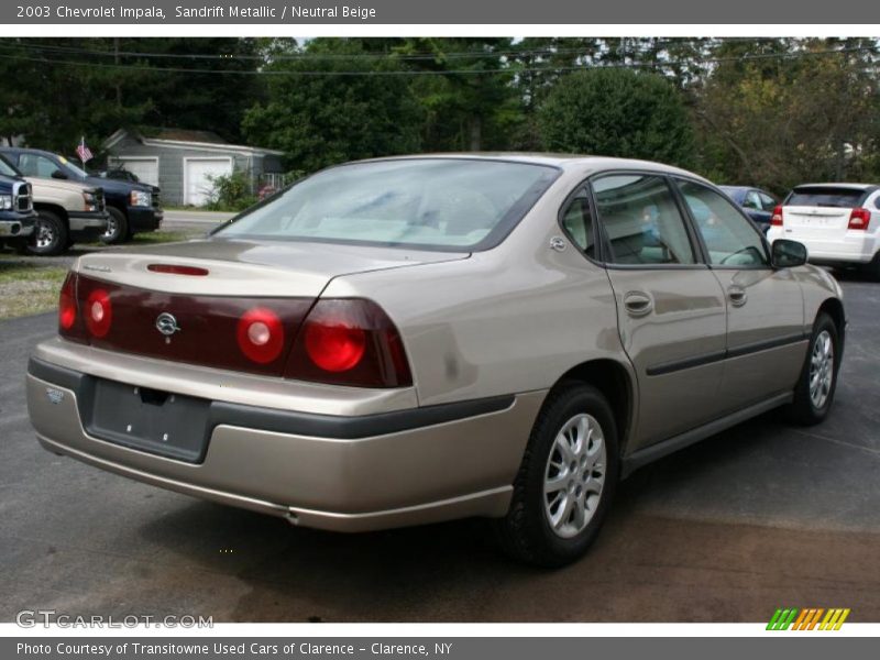 Sandrift Metallic / Neutral Beige 2003 Chevrolet Impala