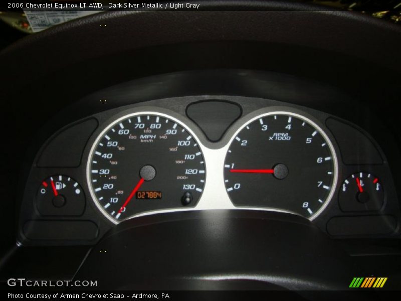 Dark Silver Metallic / Light Gray 2006 Chevrolet Equinox LT AWD