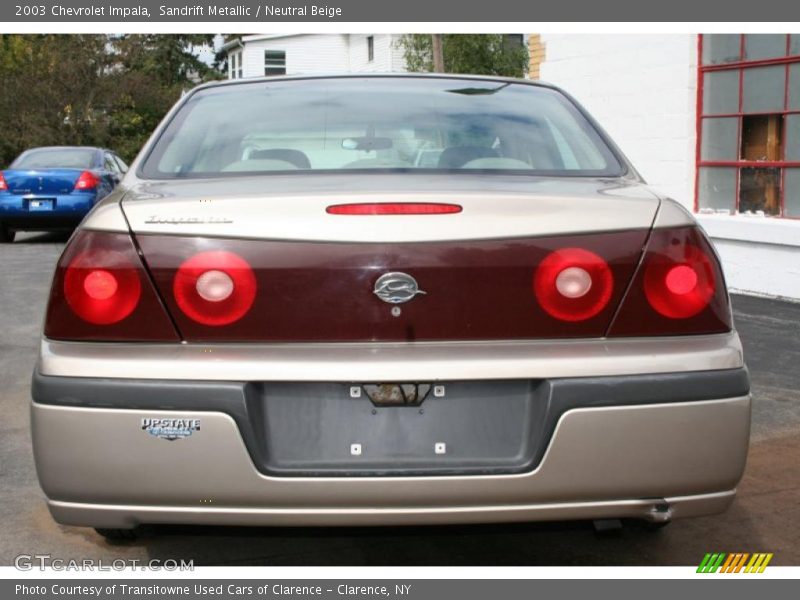 Sandrift Metallic / Neutral Beige 2003 Chevrolet Impala