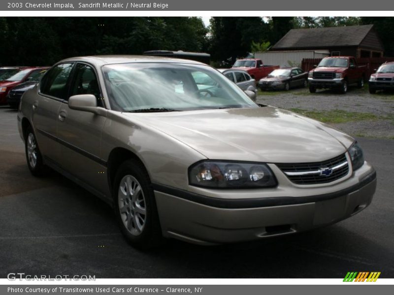 Sandrift Metallic / Neutral Beige 2003 Chevrolet Impala