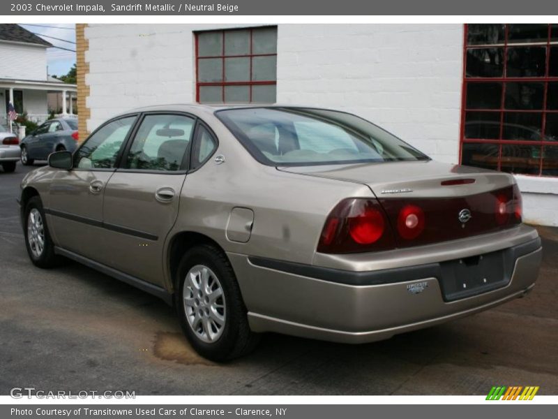 Sandrift Metallic / Neutral Beige 2003 Chevrolet Impala