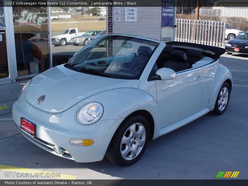 Campanella White / Black 2003 Volkswagen New Beetle GLS Convertible