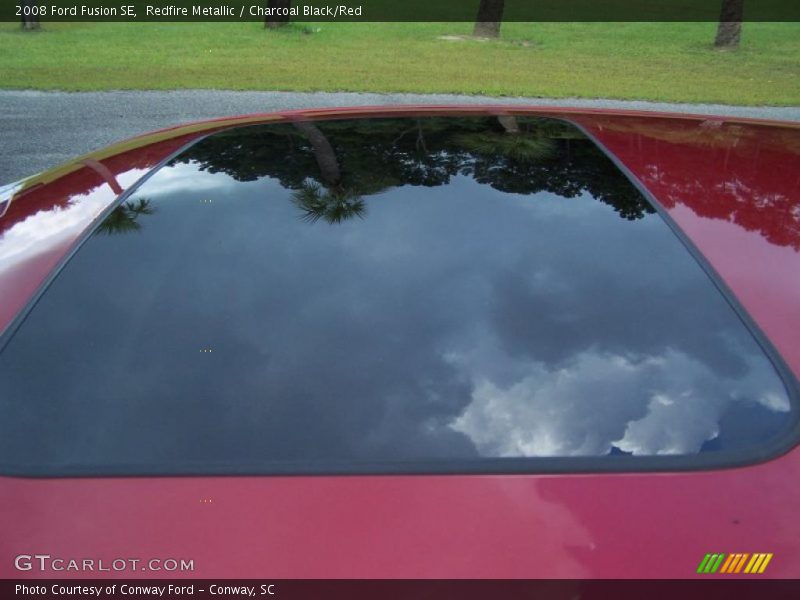 Redfire Metallic / Charcoal Black/Red 2008 Ford Fusion SE