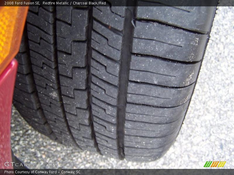 Redfire Metallic / Charcoal Black/Red 2008 Ford Fusion SE