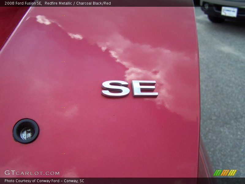 Redfire Metallic / Charcoal Black/Red 2008 Ford Fusion SE