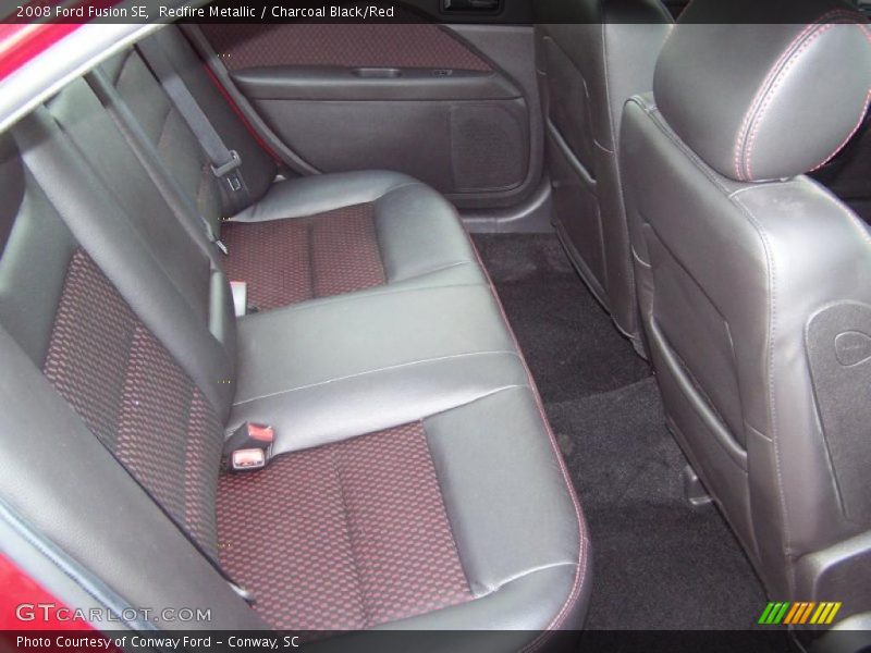 Redfire Metallic / Charcoal Black/Red 2008 Ford Fusion SE