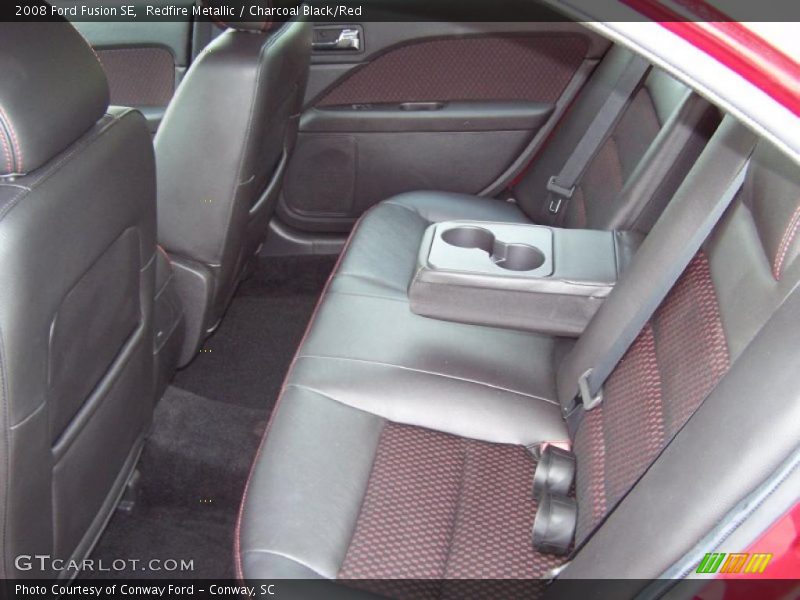 Redfire Metallic / Charcoal Black/Red 2008 Ford Fusion SE