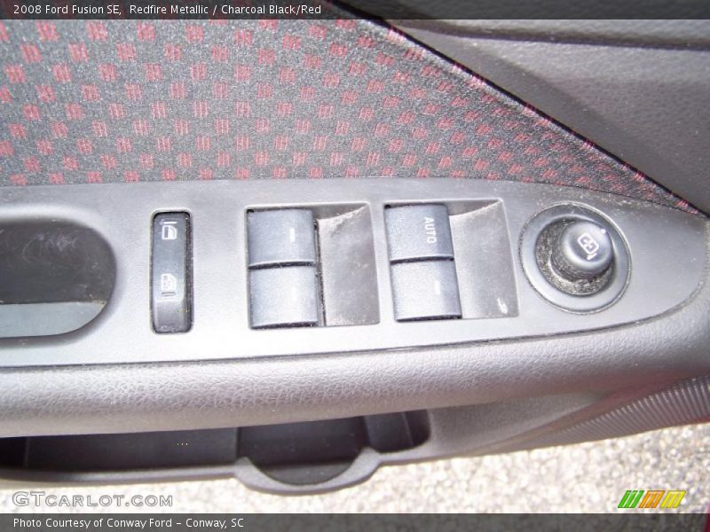 Redfire Metallic / Charcoal Black/Red 2008 Ford Fusion SE