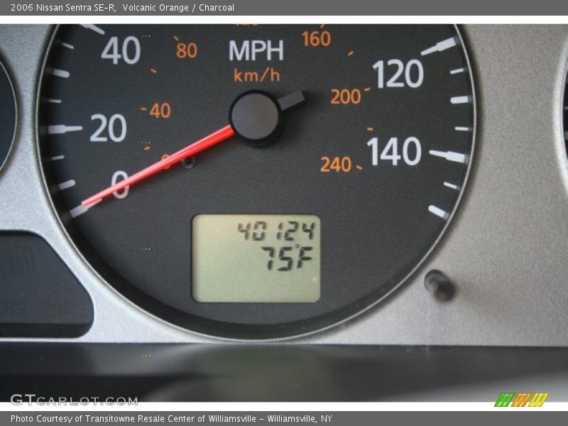 Volcanic Orange / Charcoal 2006 Nissan Sentra SE-R