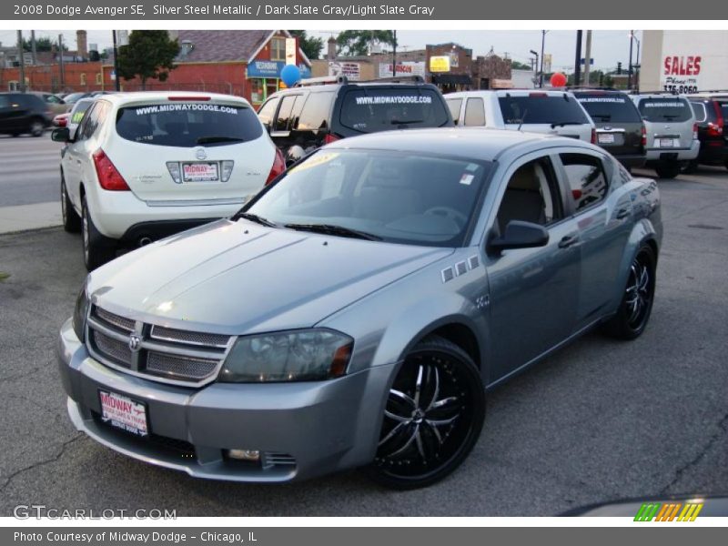 Silver Steel Metallic / Dark Slate Gray/Light Slate Gray 2008 Dodge Avenger SE