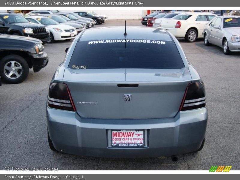 Silver Steel Metallic / Dark Slate Gray/Light Slate Gray 2008 Dodge Avenger SE