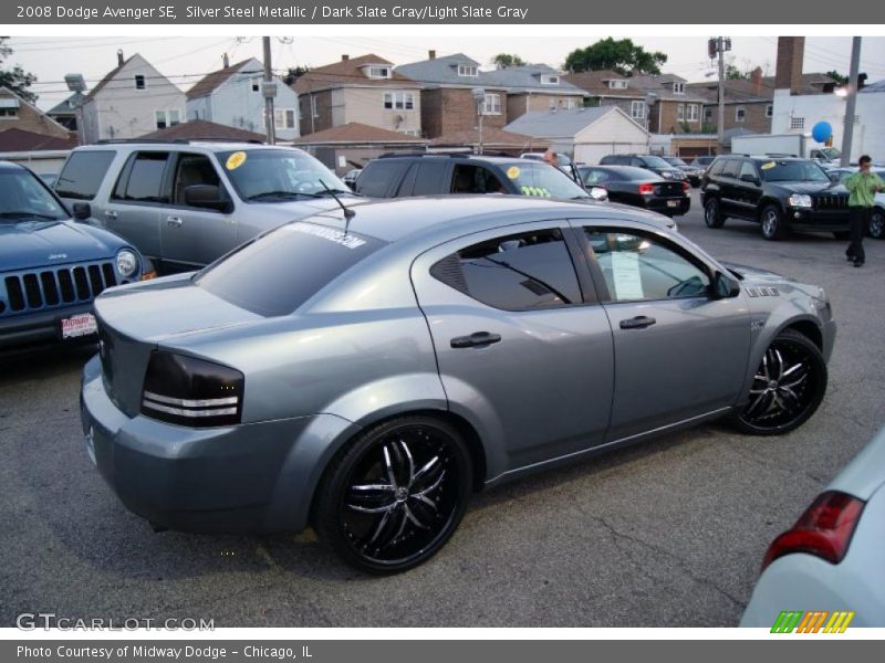 Silver Steel Metallic / Dark Slate Gray/Light Slate Gray 2008 Dodge Avenger SE