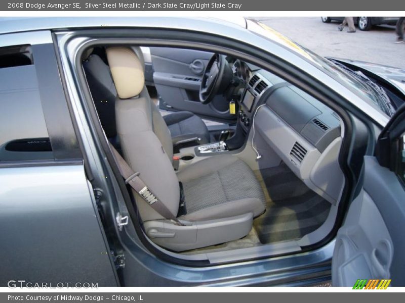 Silver Steel Metallic / Dark Slate Gray/Light Slate Gray 2008 Dodge Avenger SE