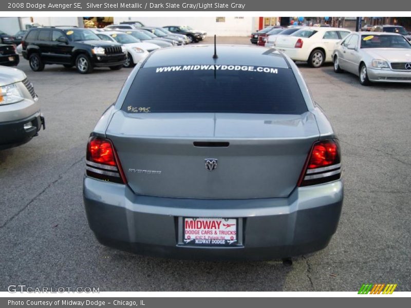 Silver Steel Metallic / Dark Slate Gray/Light Slate Gray 2008 Dodge Avenger SE
