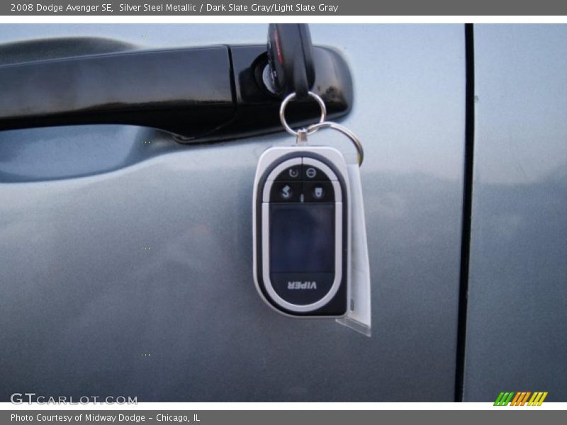 Silver Steel Metallic / Dark Slate Gray/Light Slate Gray 2008 Dodge Avenger SE