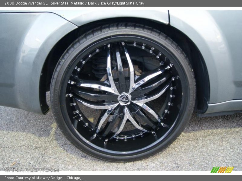 Silver Steel Metallic / Dark Slate Gray/Light Slate Gray 2008 Dodge Avenger SE
