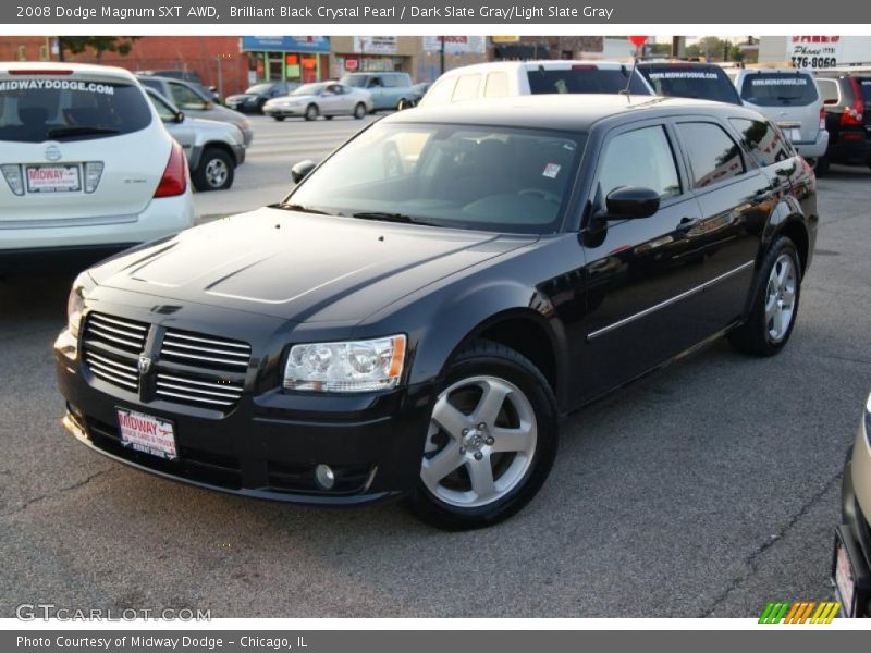 Brilliant Black Crystal Pearl / Dark Slate Gray/Light Slate Gray 2008 Dodge Magnum SXT AWD