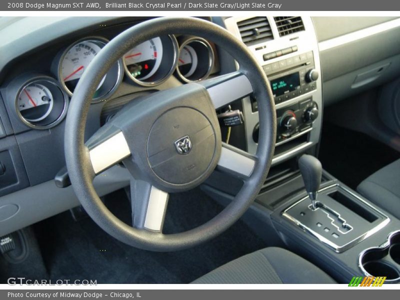 Brilliant Black Crystal Pearl / Dark Slate Gray/Light Slate Gray 2008 Dodge Magnum SXT AWD