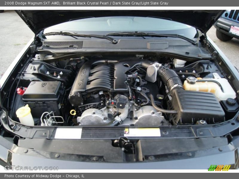Brilliant Black Crystal Pearl / Dark Slate Gray/Light Slate Gray 2008 Dodge Magnum SXT AWD