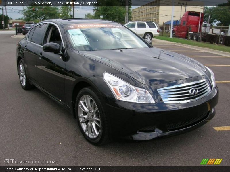Black Obsidian / Graphite 2008 Infiniti G 35 x S Sedan
