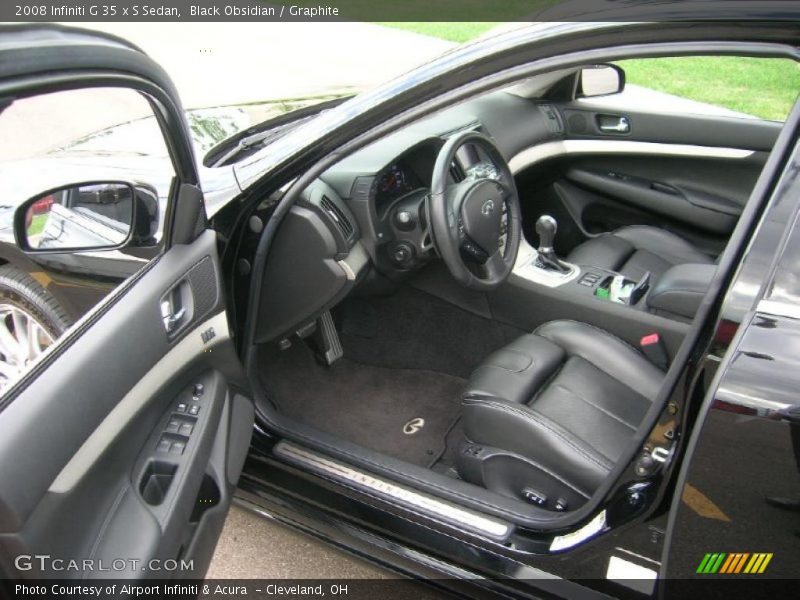 Black Obsidian / Graphite 2008 Infiniti G 35 x S Sedan