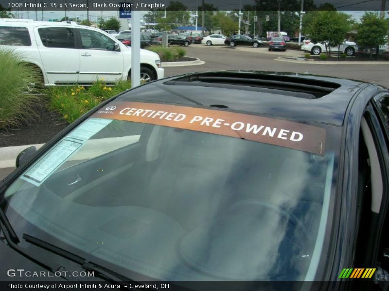 Black Obsidian / Graphite 2008 Infiniti G 35 x S Sedan