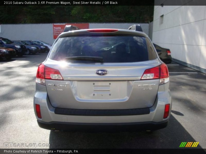 Steel Silver Metallic / Off Black 2010 Subaru Outback 3.6R Premium Wagon