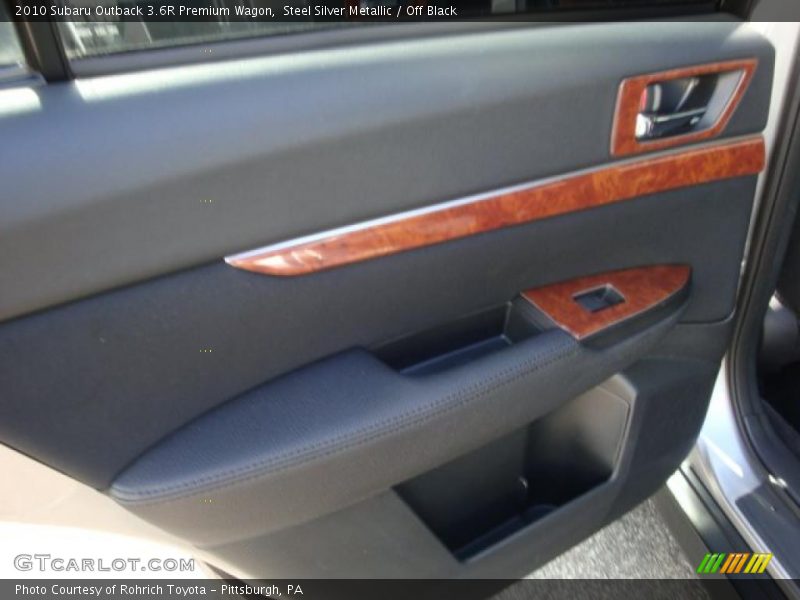 Steel Silver Metallic / Off Black 2010 Subaru Outback 3.6R Premium Wagon