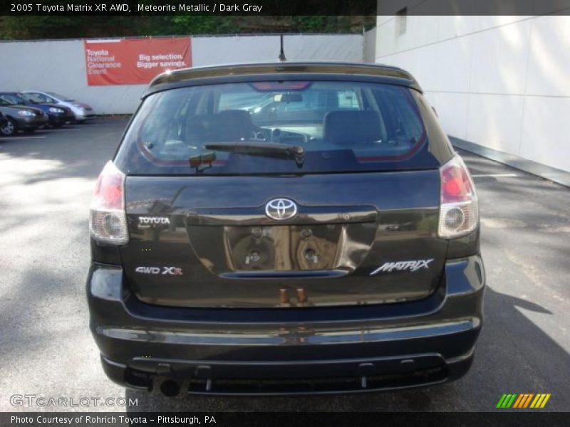 Meteorite Metallic / Dark Gray 2005 Toyota Matrix XR AWD