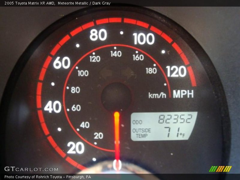 Meteorite Metallic / Dark Gray 2005 Toyota Matrix XR AWD