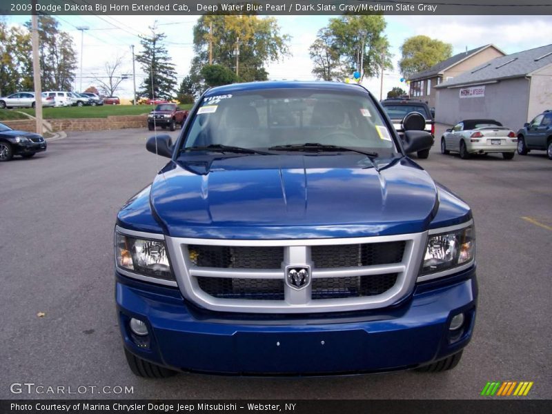 Deep Water Blue Pearl / Dark Slate Gray/Medium Slate Gray 2009 Dodge Dakota Big Horn Extended Cab