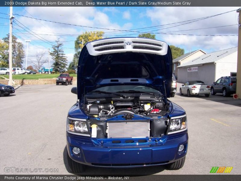 Deep Water Blue Pearl / Dark Slate Gray/Medium Slate Gray 2009 Dodge Dakota Big Horn Extended Cab