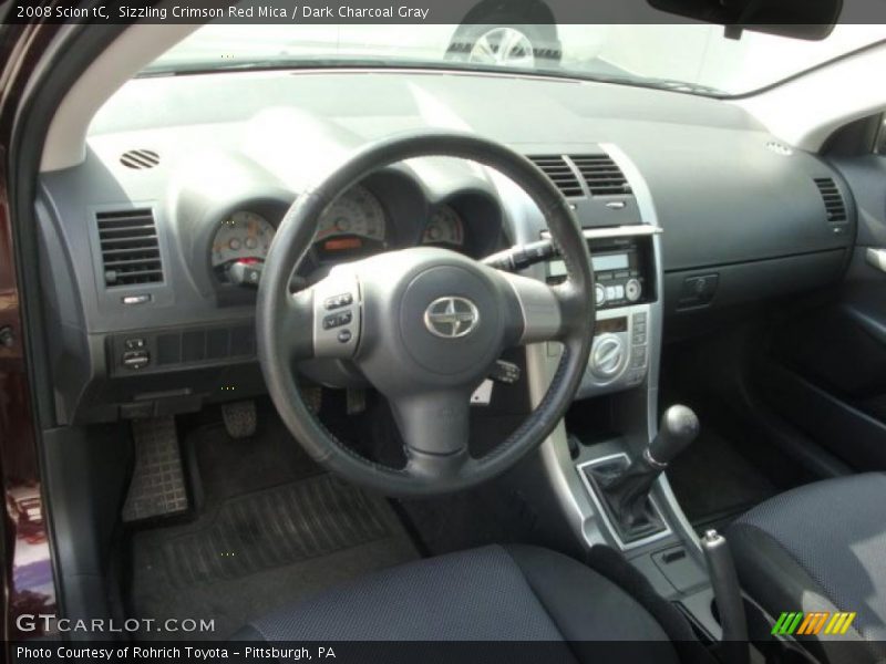 Sizzling Crimson Red Mica / Dark Charcoal Gray 2008 Scion tC