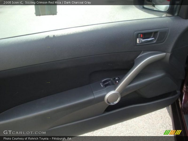 Sizzling Crimson Red Mica / Dark Charcoal Gray 2008 Scion tC