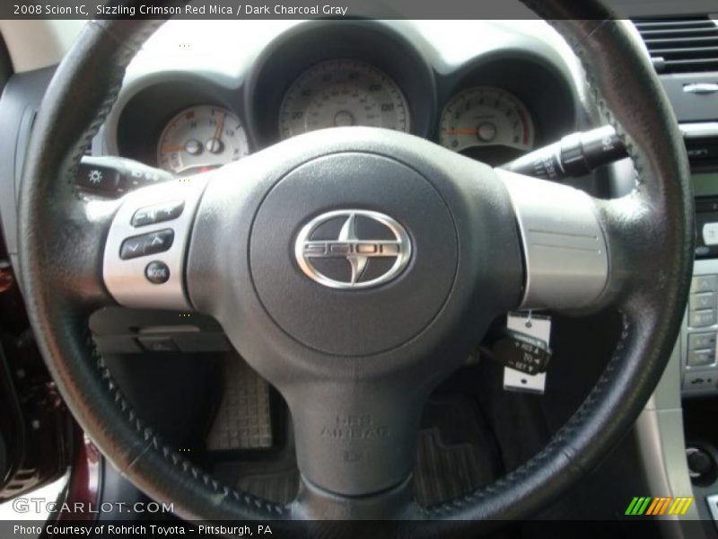 Sizzling Crimson Red Mica / Dark Charcoal Gray 2008 Scion tC