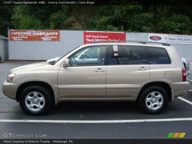 Sonora Gold Metallic / Ivory Beige 2006 Toyota Highlander 4WD