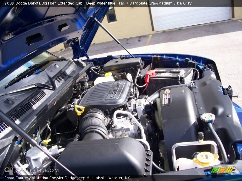 Deep Water Blue Pearl / Dark Slate Gray/Medium Slate Gray 2009 Dodge Dakota Big Horn Extended Cab