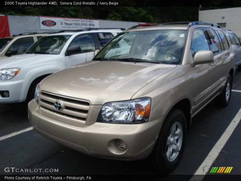 Sonora Gold Metallic / Ivory Beige 2006 Toyota Highlander 4WD