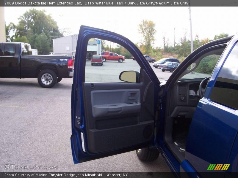 Deep Water Blue Pearl / Dark Slate Gray/Medium Slate Gray 2009 Dodge Dakota Big Horn Extended Cab