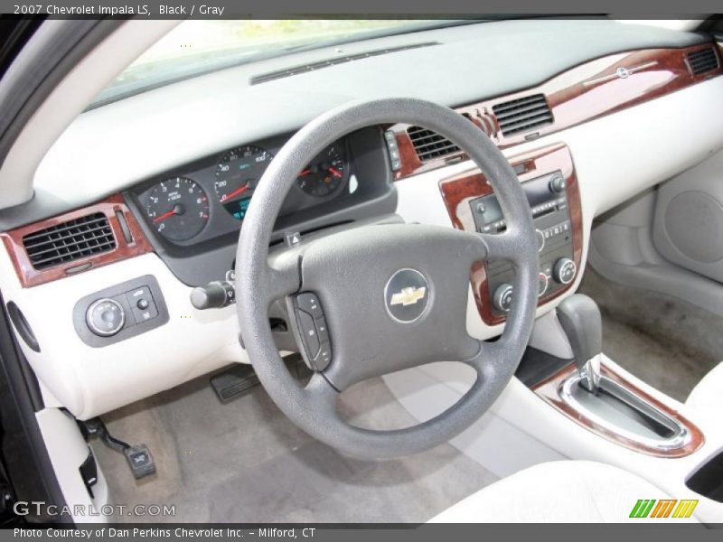 Black / Gray 2007 Chevrolet Impala LS