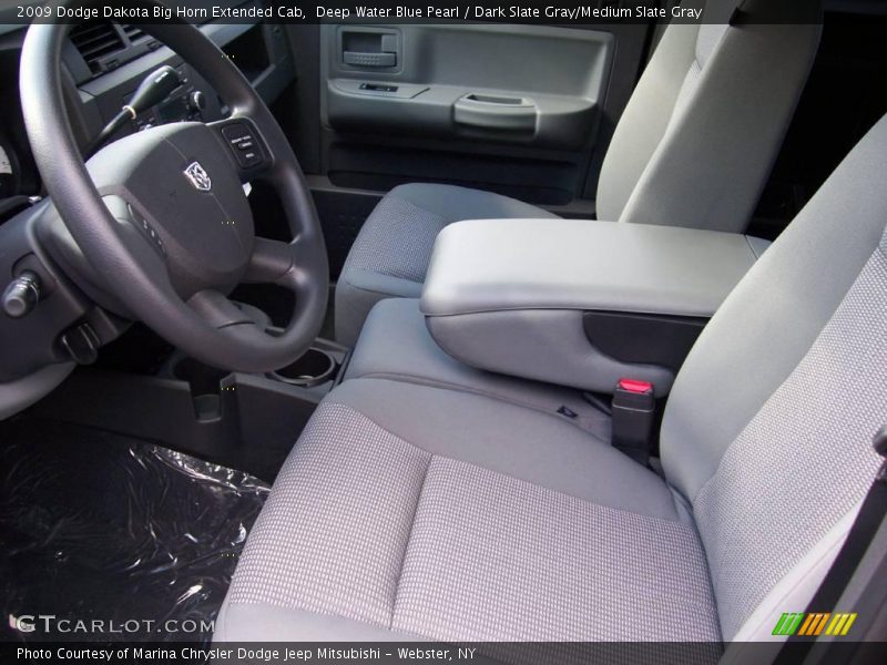 Deep Water Blue Pearl / Dark Slate Gray/Medium Slate Gray 2009 Dodge Dakota Big Horn Extended Cab