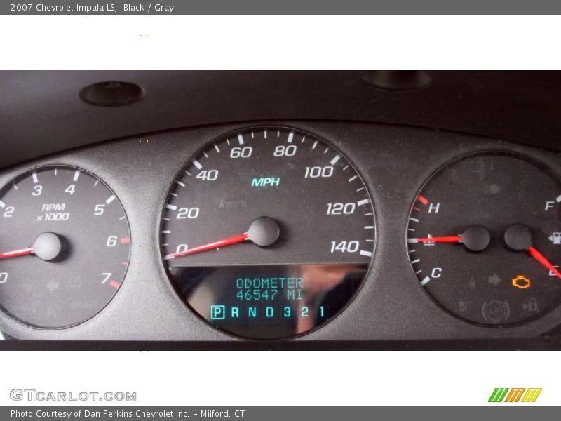 Black / Gray 2007 Chevrolet Impala LS