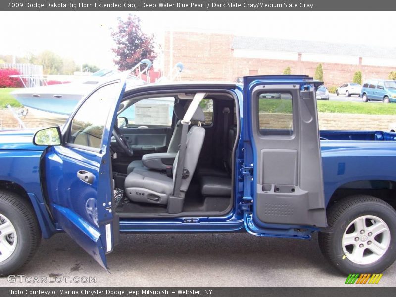 Deep Water Blue Pearl / Dark Slate Gray/Medium Slate Gray 2009 Dodge Dakota Big Horn Extended Cab