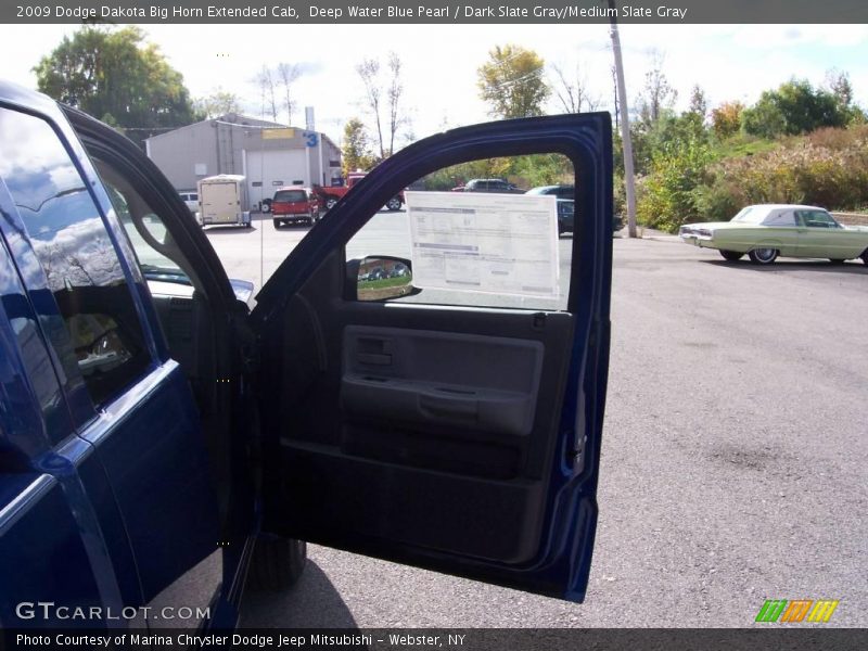 Deep Water Blue Pearl / Dark Slate Gray/Medium Slate Gray 2009 Dodge Dakota Big Horn Extended Cab