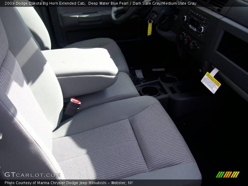 Deep Water Blue Pearl / Dark Slate Gray/Medium Slate Gray 2009 Dodge Dakota Big Horn Extended Cab