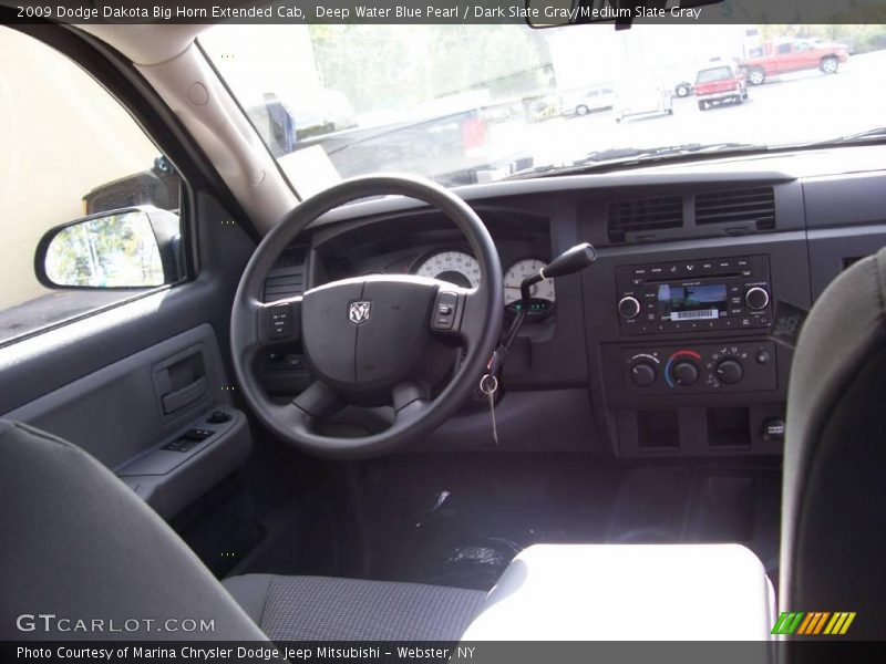 Deep Water Blue Pearl / Dark Slate Gray/Medium Slate Gray 2009 Dodge Dakota Big Horn Extended Cab