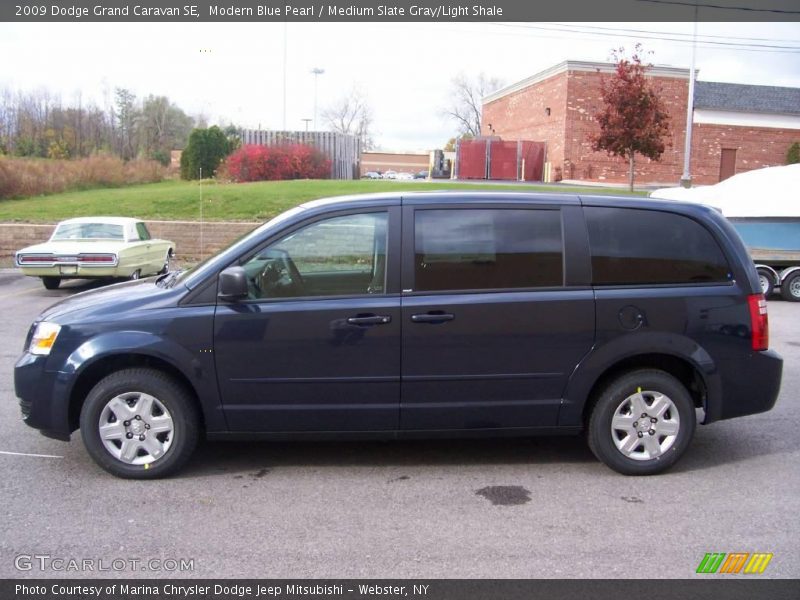 Modern Blue Pearl / Medium Slate Gray/Light Shale 2009 Dodge Grand Caravan SE