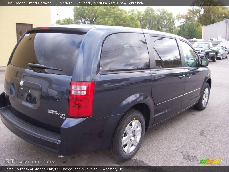 Modern Blue Pearl / Medium Slate Gray/Light Shale 2009 Dodge Grand Caravan SE