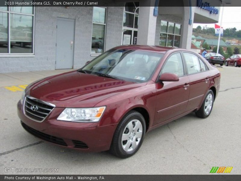 Dark Cherry Red / Camel 2010 Hyundai Sonata GLS